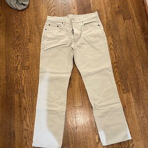 Onward reserve men’s 32/32 Classic Neutral Straight-Leg Pants - Light Beige